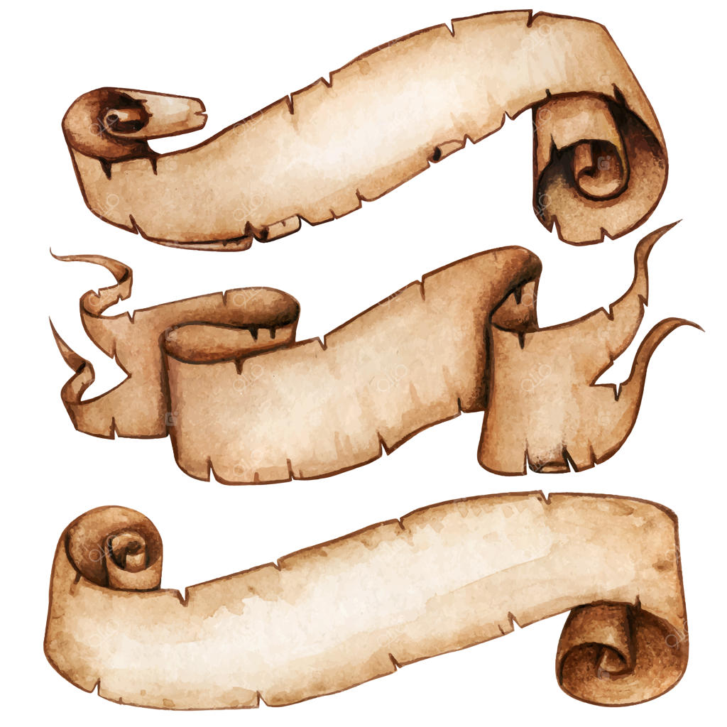 طومارهای قدیمی آبرنگی با کیفیت بالا