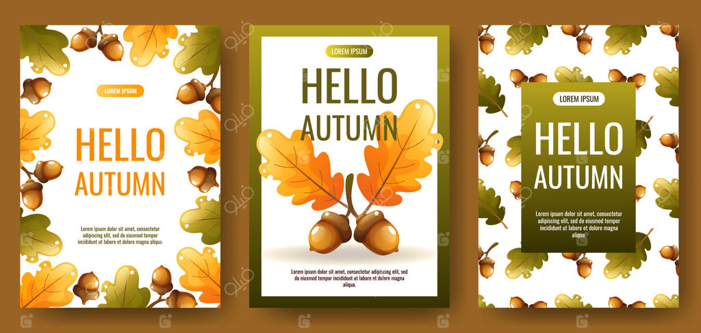 مجموعه تصاویر سلام پاییز: وکتورهای حرفه‌ای ما را کاوش کنید