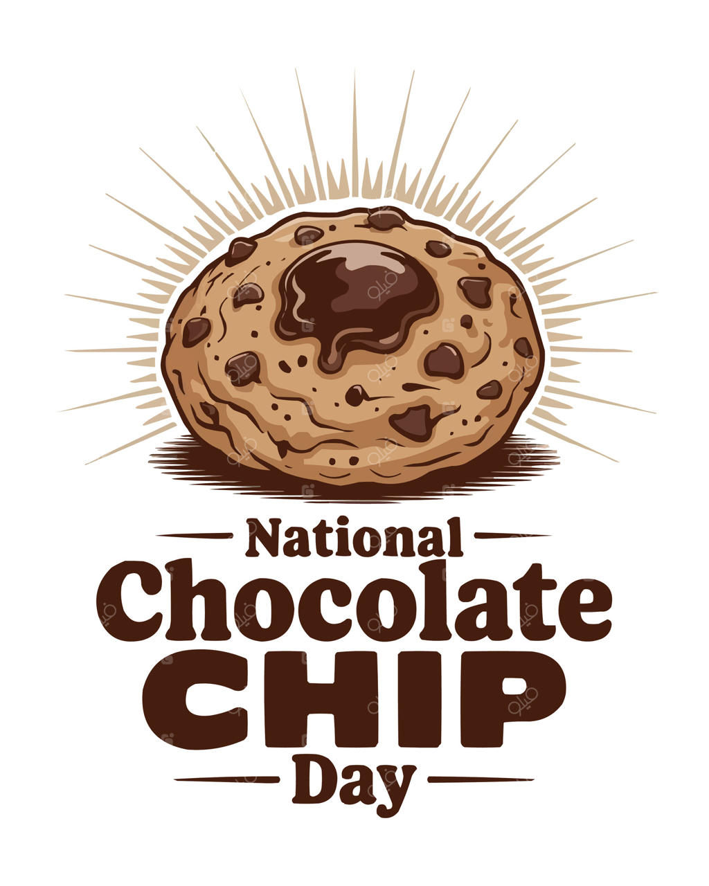 لوگوی روز ملی شکلات چیپ با یک کوکی