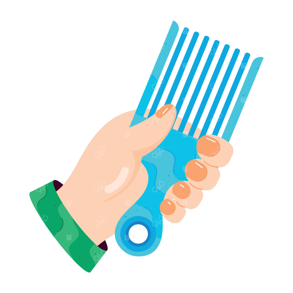 مجموعه استیکرهای آرایشگاه به سبک فلت