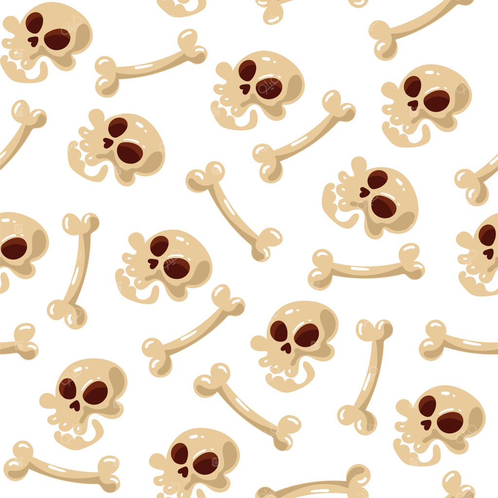 طرح جلد الگوی یکپارچه اسکلت انسان - طراحی و تصویرسازی کارتونی