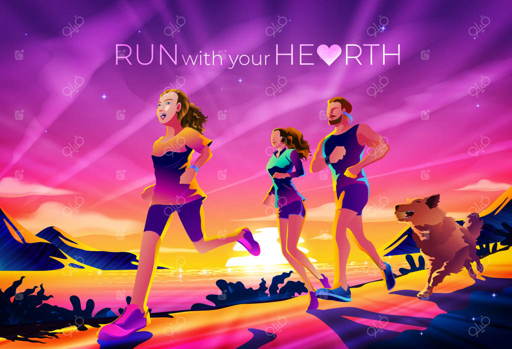 تصویرسازی مفهوم دویدن