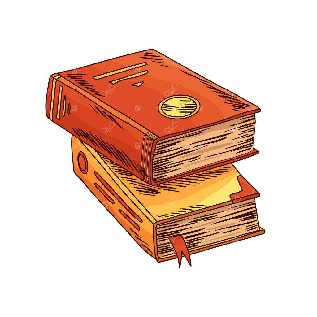 کتاب قدیمی: دو کتاب کهنه با حکمت باستانی. کاغذ پوست باستانی و کلاسیک برای شعر یا آموزش.