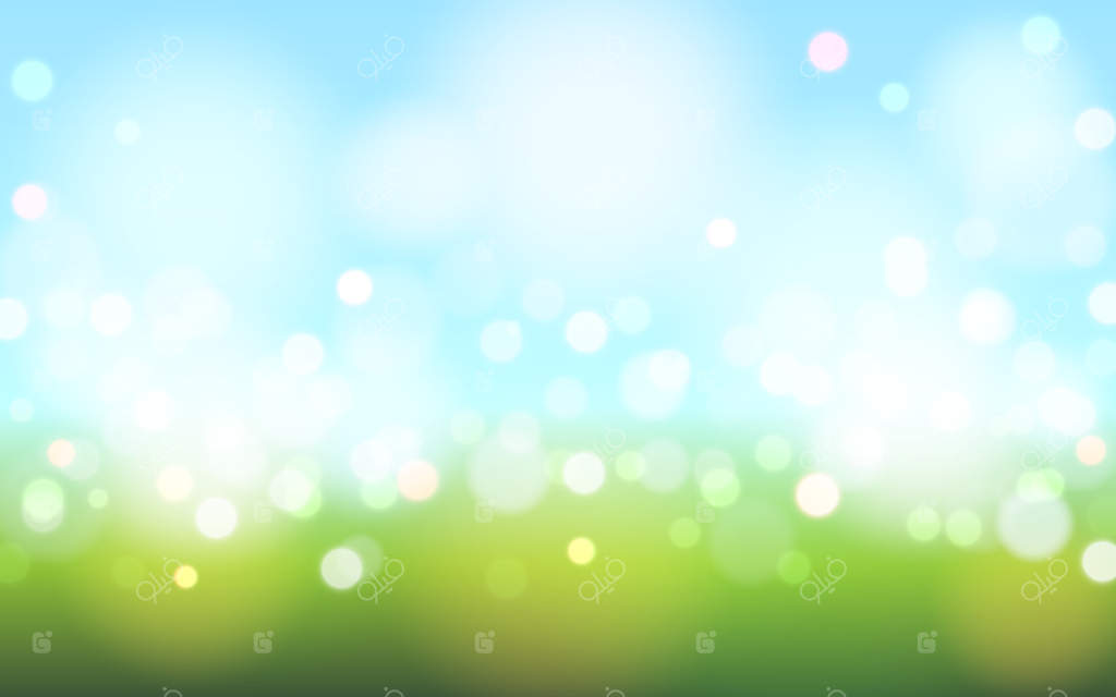 بک‌گراند انتزاعی باغ گل با نور نرم و بوکه، تصویر‌سازی وکتور EPS 10، تزئین پس‌زمینه با ذرات بوکه