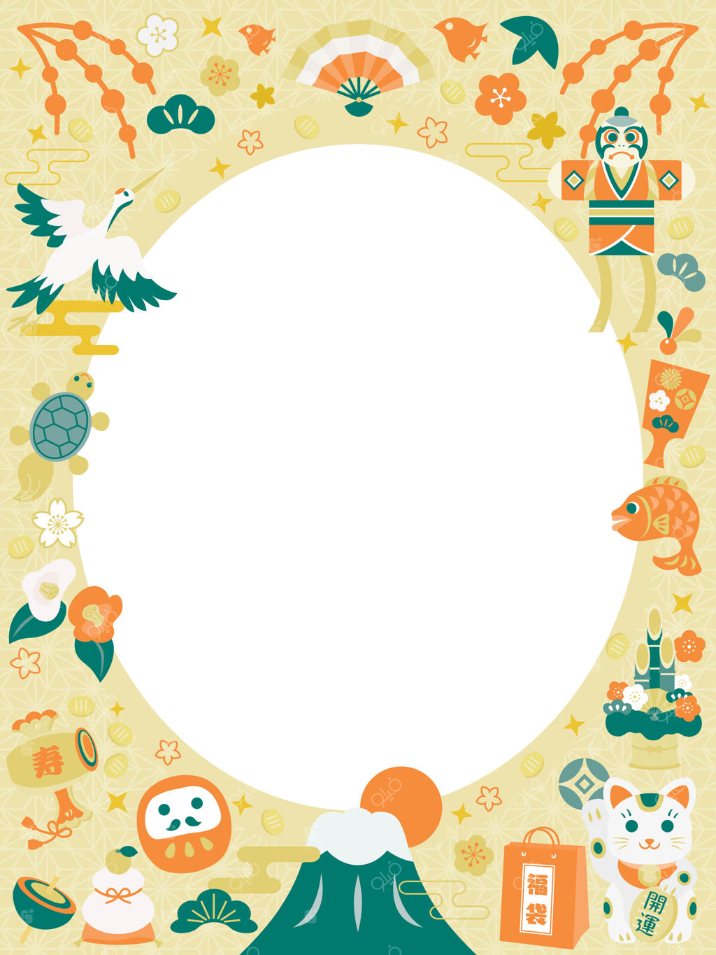 قاب طلسم شانس برای تعطیلات سال نو ژاپنی‌ها