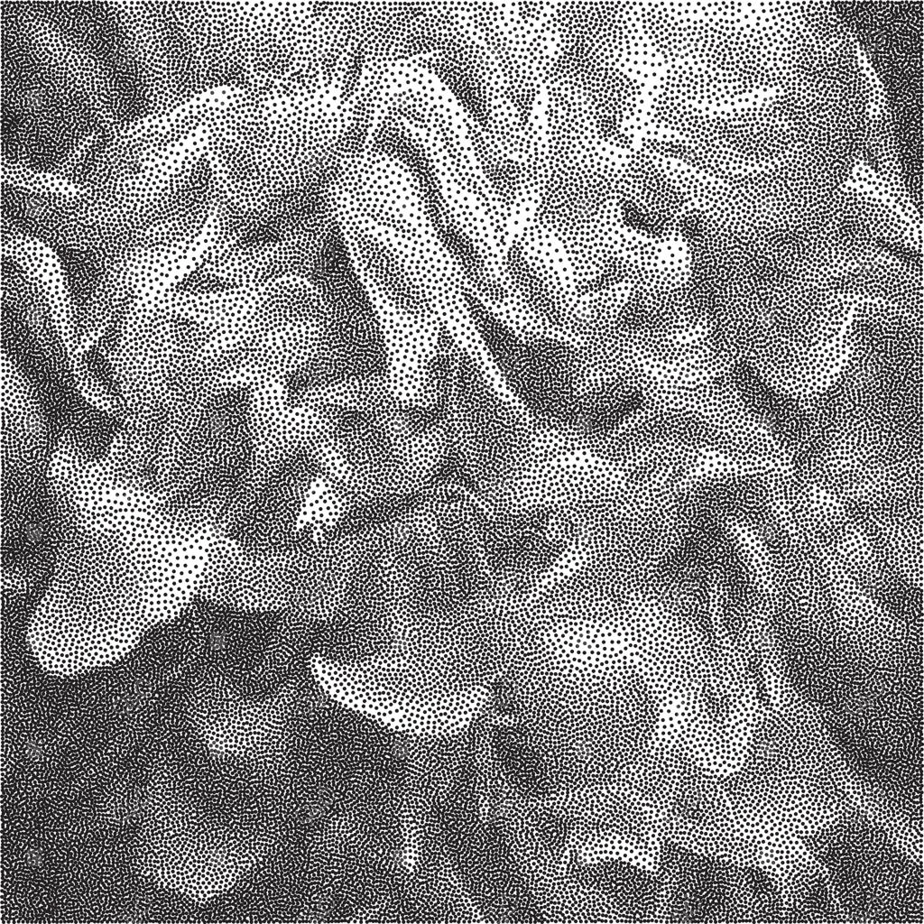 پس‌زمینه انتزاعی نقطه‌ای سیاه و سفید