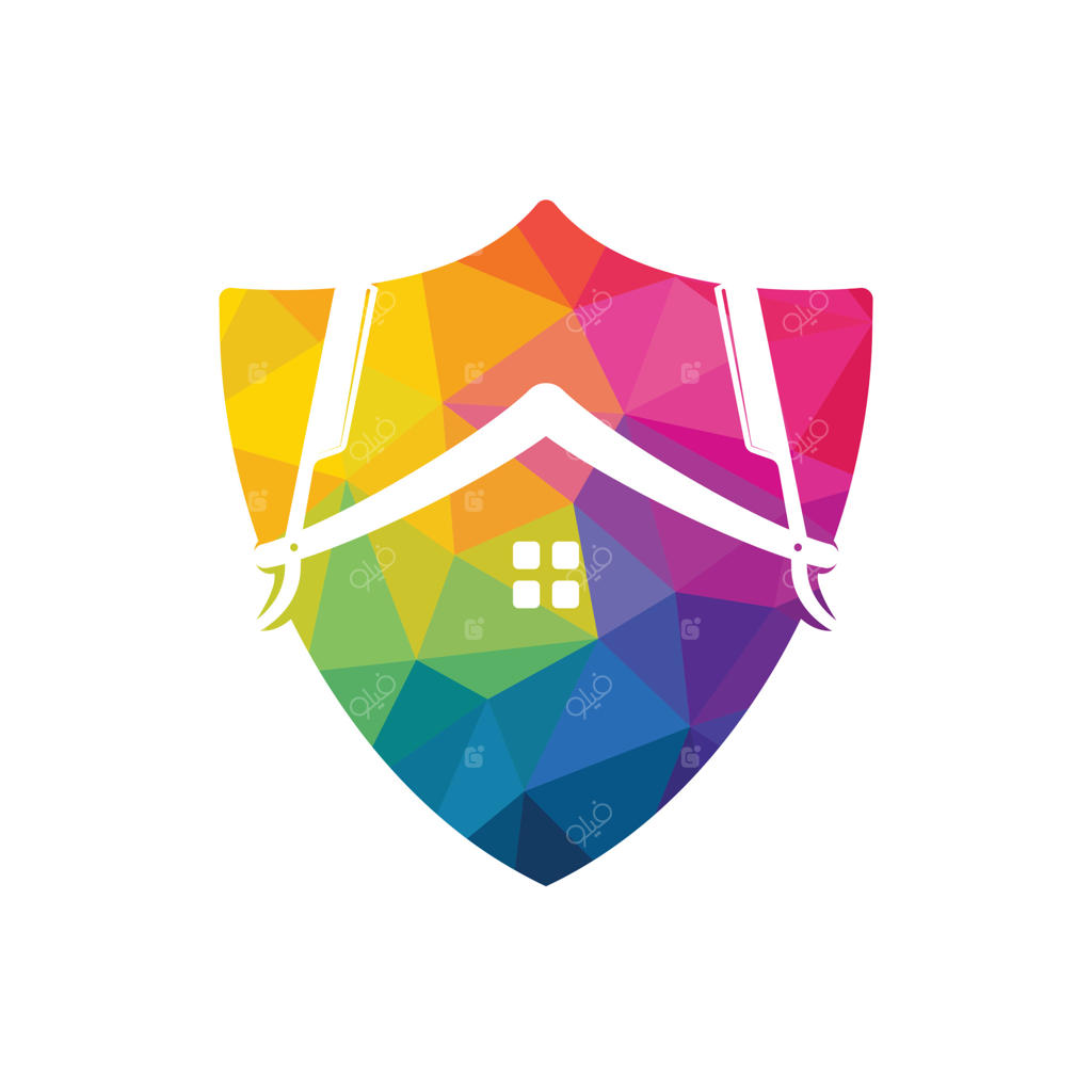 طراحی لوگوی آیکون تیغه آرایشگاه. قالب طراحی وکتور لوگوی آرایشگاه.