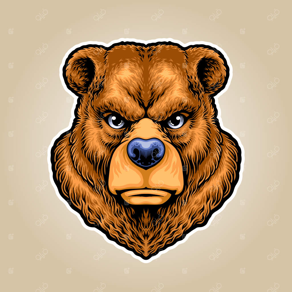 لوگوی تصویرسازی خرس گریزلی