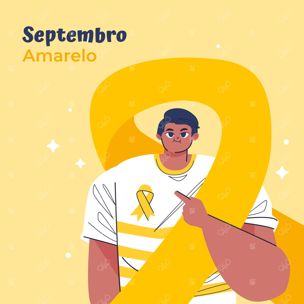 تصویرسازی مسطح برای آگاهی‌رسانی سپتامبر زرد برزیل