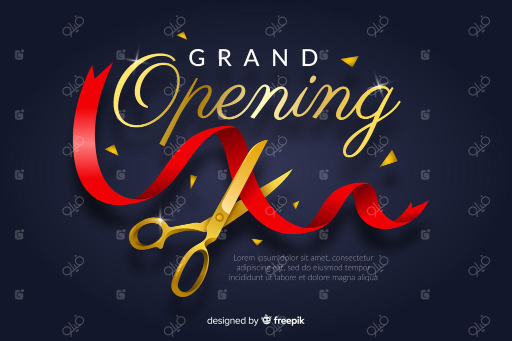 پس‌زمینه افتتاحیه بزرگ به سبک واقع‌گرایانه