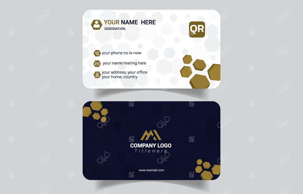 طرح قالب کارت ویزیت شیک و مدرن