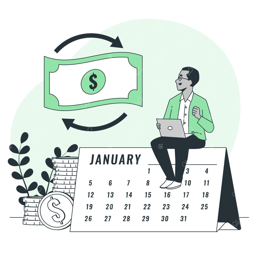 تصویرسازی مفهوم بازپرداخت