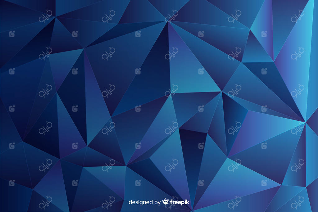 پس‌زمینه اشکال هندسی سه‌بعدی انتزاعی