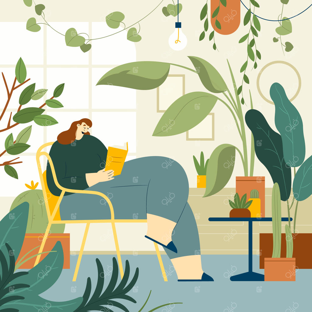 تصویرسازی گیاهان خانگی با طراحی دستی