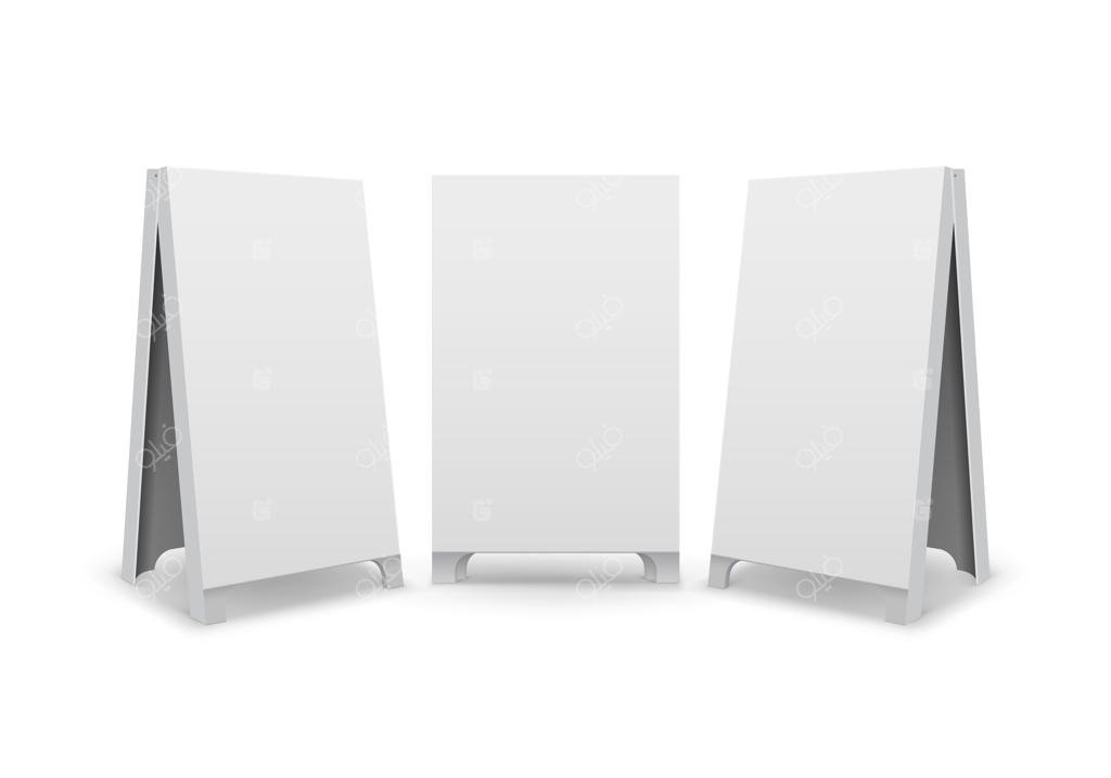 مجموعه‌ای از تبلیغات خالی مستطیلی