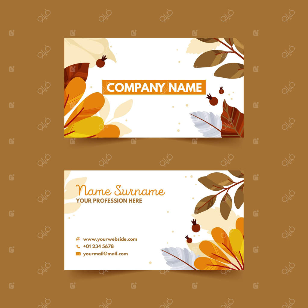 کارت ویزیت دو رو