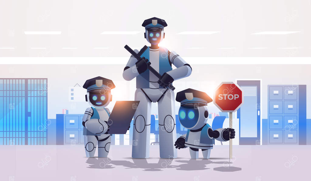 ربات‌های پلیس: نظارت بر افسران با فناوری هوش مصنوعی در لباس فرم