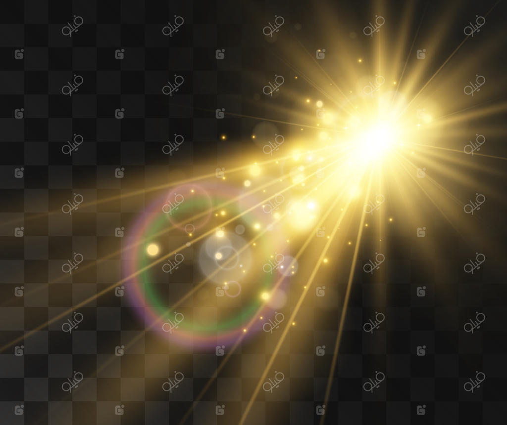 تصویر زیبای ستاره درخشان با جلوه‌ای از نور