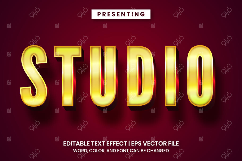 افکت متنی قابل ویرایش با سبک رترو وینتیج