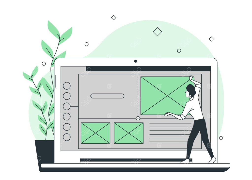 تصویرسازی مفهوم درج بلوک