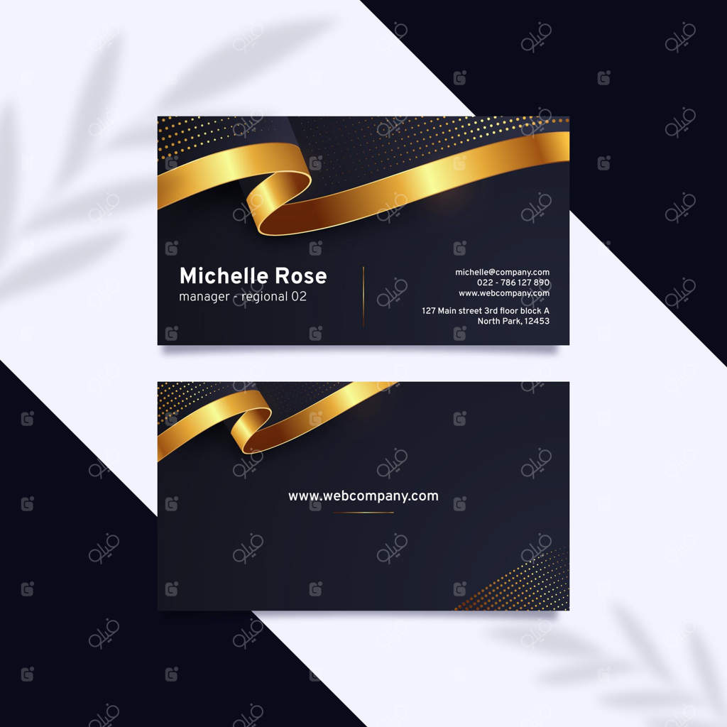 قالب کارت ویزیت دو رو