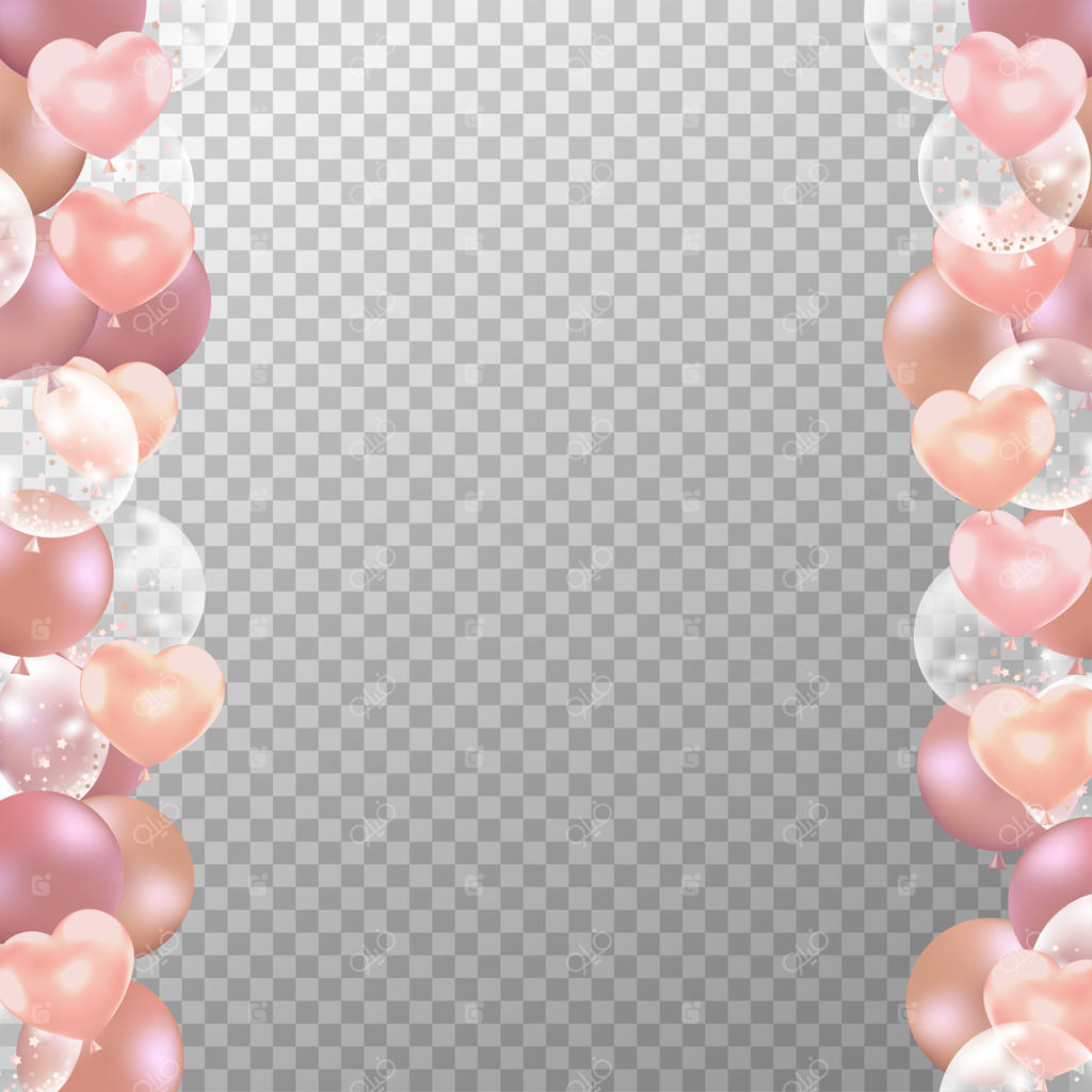 قاب بادکنک‌ طلایی رز واقع‌گرایانه