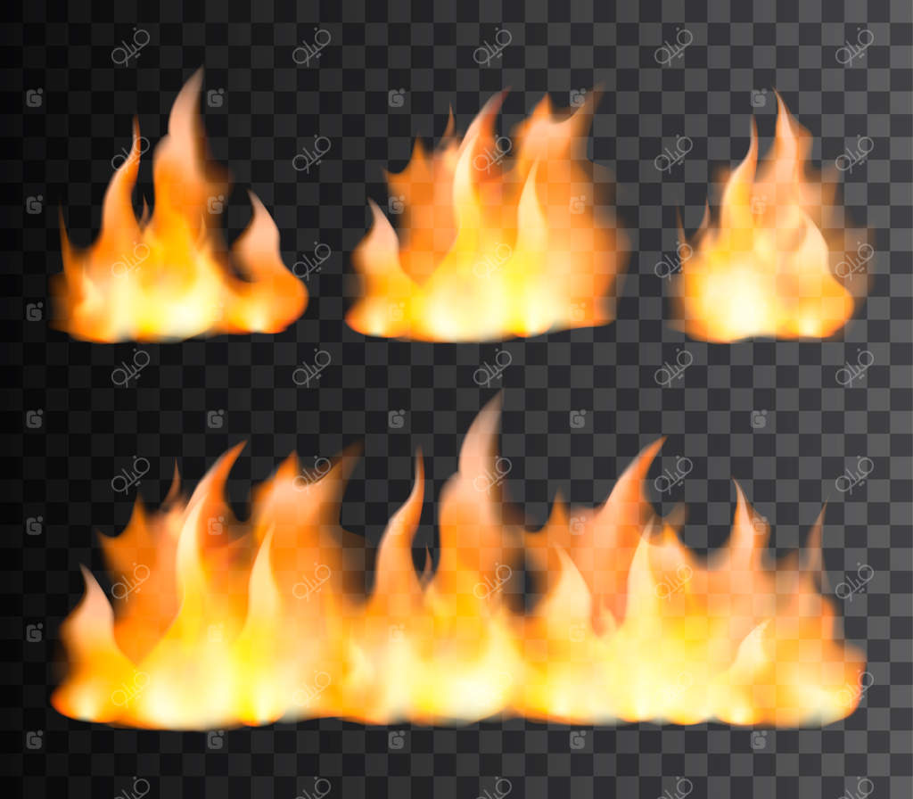 مجموعه شعله‌های آتش واقعی