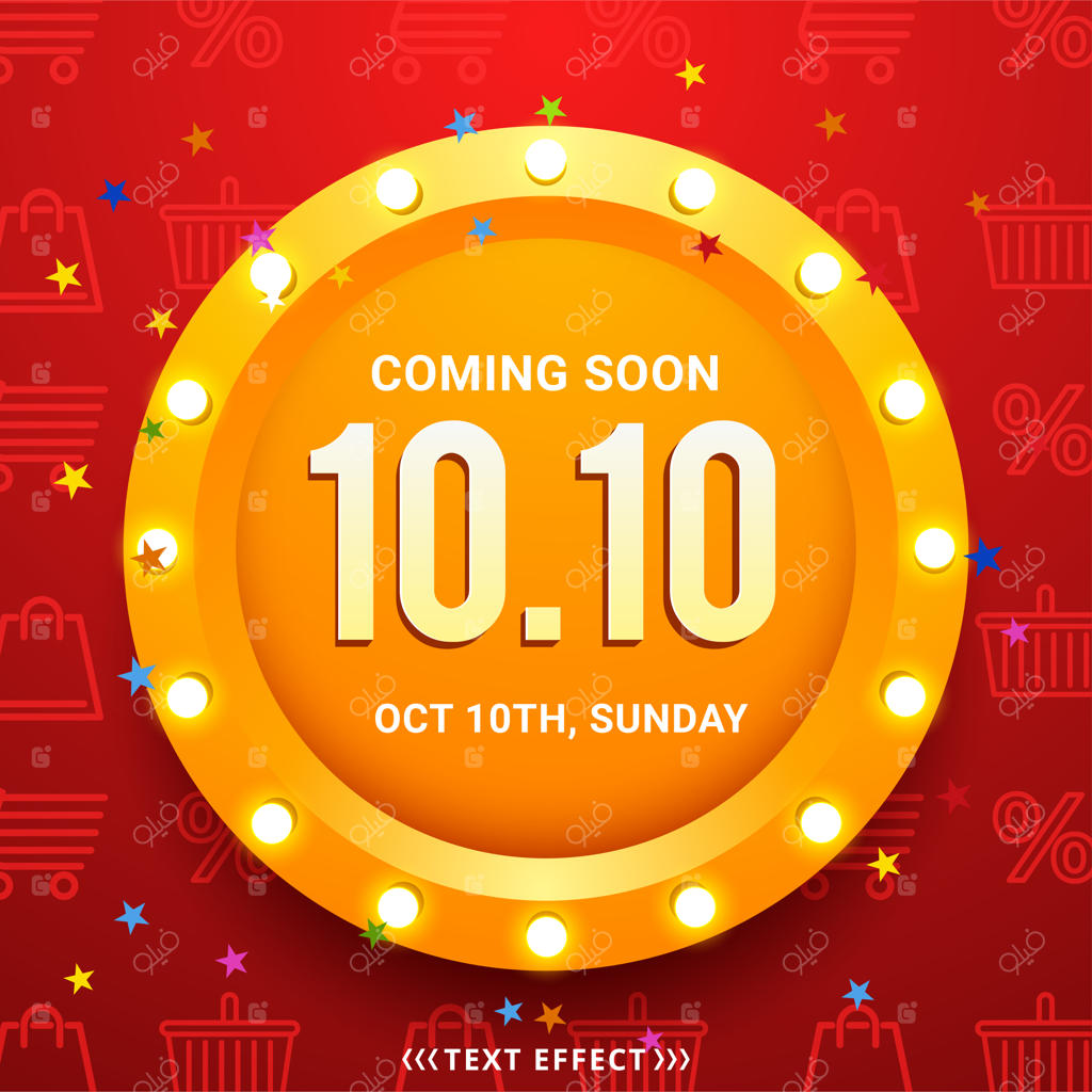 طراحی پوستر یا تراکت برای فروش ویژه روز خرید 10.10