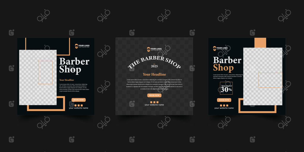 پترن طراحی پست شبکه‌های اجتماعی برای آرایشگاه