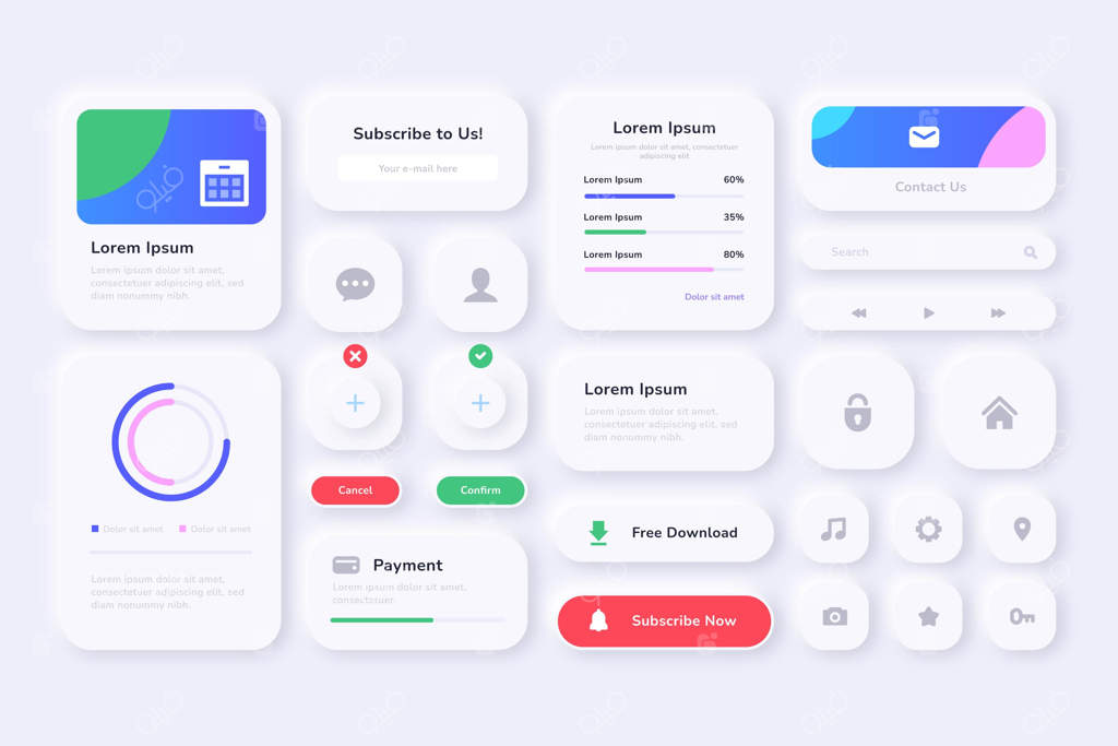عناصر گرادیانت در طراحی رابط کاربری و تجربه کاربری