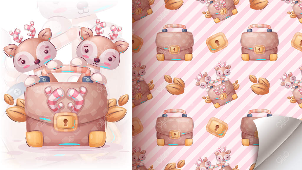 شخصیت کارتونی: آهوی زیبا و دوست‌داشتنی