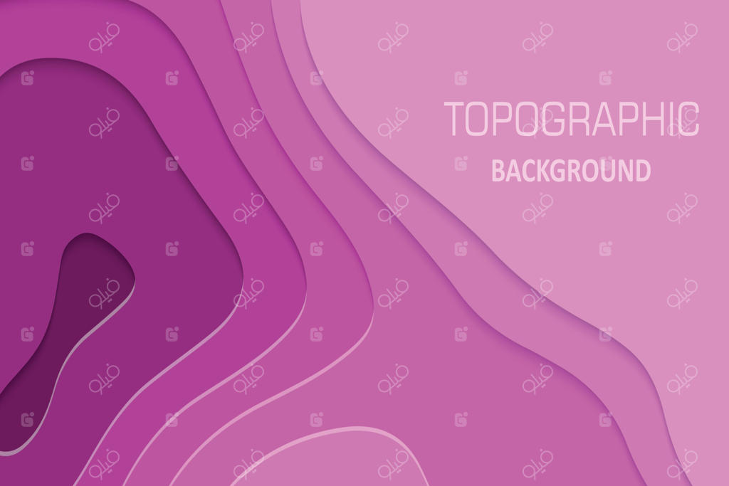 زمینه با طرح‌های برش کاغذ هندسی