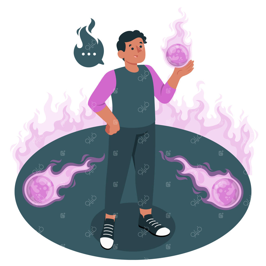 تصویرسازی مفهومی گوی آتشین