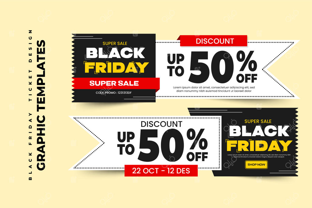 قالب طراحی گرافیکی برای حراج جمعه سیاه