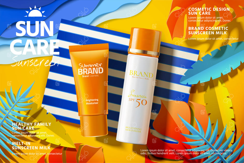 تبلیغات محصولات ضدآفتاب