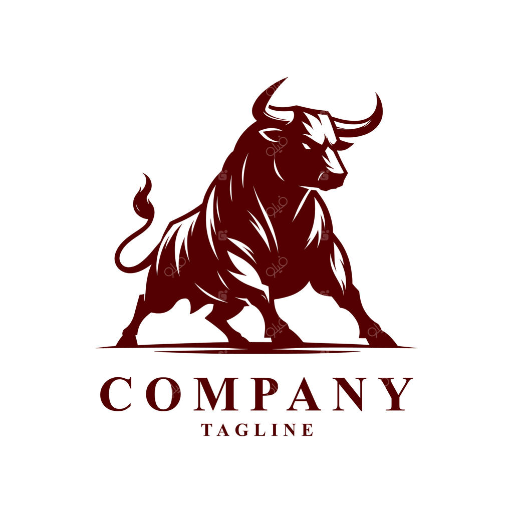 طراحی لوگوی گاو نر