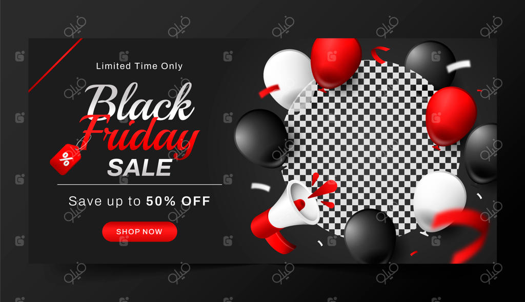 بنر گرادیان جمعه سیاه