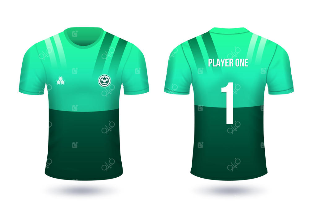 پیراهن فوتبالی برای بازیکنان همراه با شماره