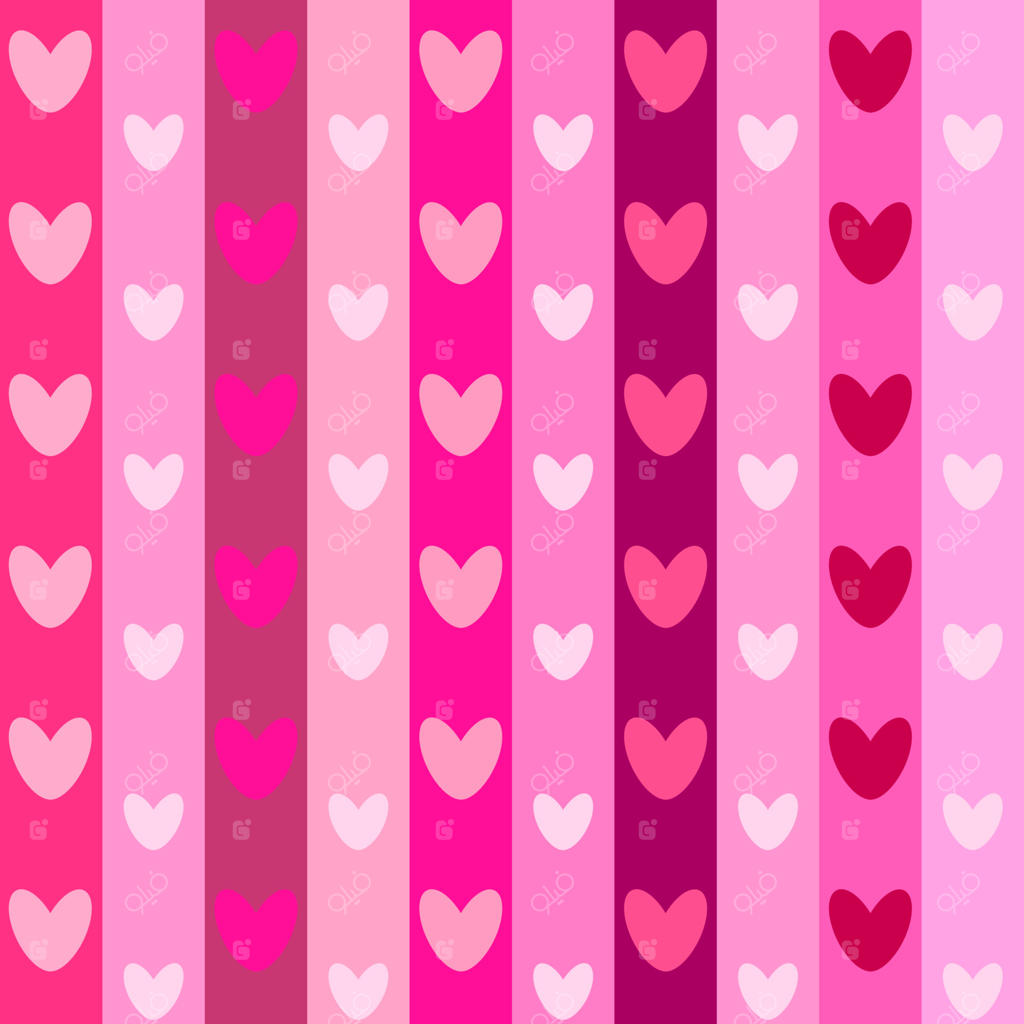 تناژ صورتی قلب‌ها در نوارهای بلند جعبه‌ها. پترن انتزاعی مستطیلی یکپارچه. مفاهیم ولنتاین، دخترانه، عروسی، عشق، کاغذ کادو.