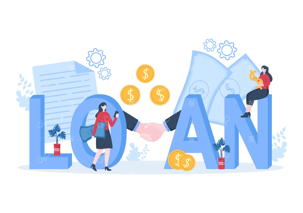 ابزارهای بدهی وام مسکن با پشتوانه دارایی‌های ملکی نظیر خدمات املاک، اجاره، خرید و مزایده خانه - تصویر وکتور پس‌زمینه