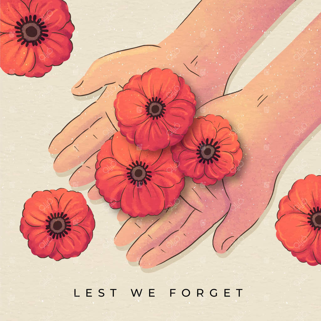 تصویرسازی روز یادبود با آبرنگ