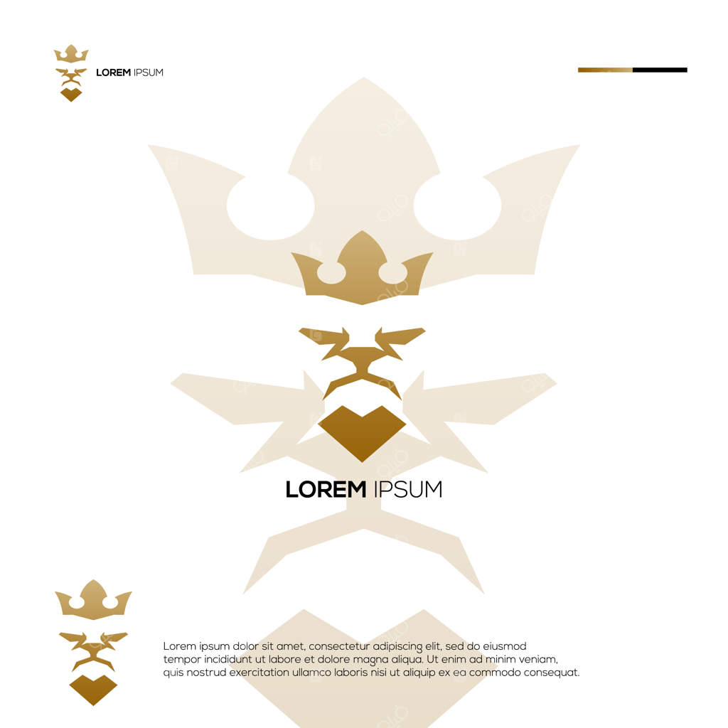 طراحی لوگوی مینیمالیستی شیرشاه