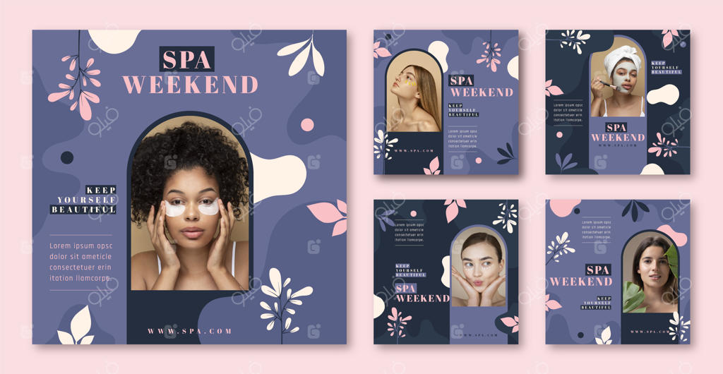 قالب طراحی تخت برای اسپا