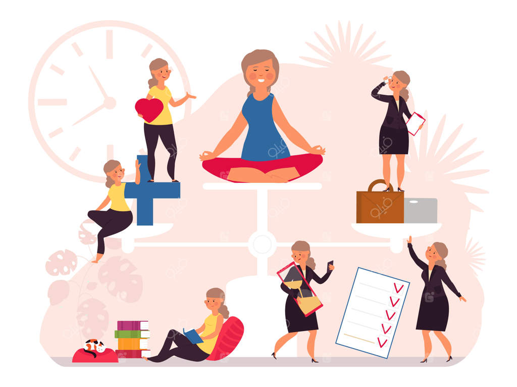 توازن زندگی: سلامت، کار، برابری و زنان پرتلاش - مدیریت استرس و مراقبت - تعادل بین کار و زندگی خانوادگی و مالی