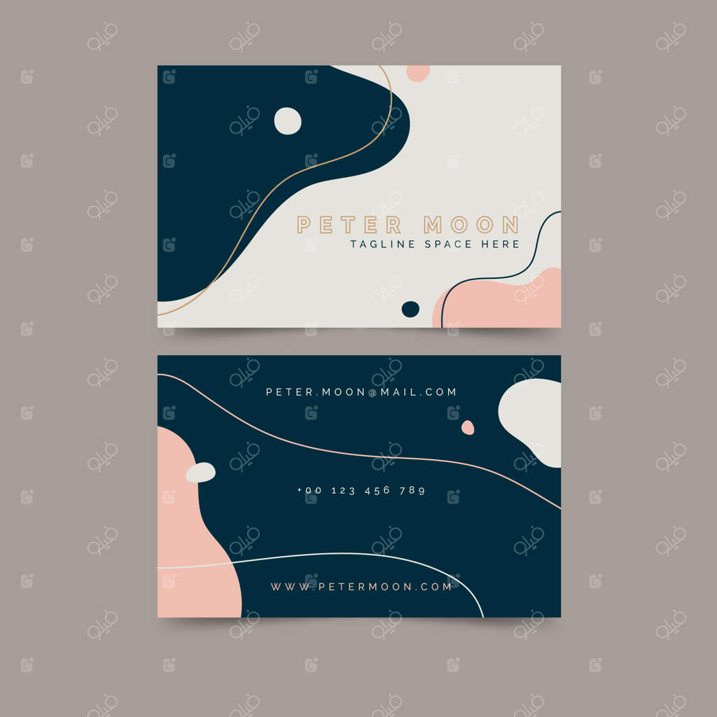 طراحی خلاقانه کارت ویزیت نقاشی‌شده