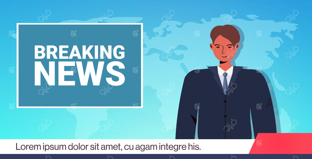 گوینده خبر؛ پخش تازه‌ترین اخبار روزانه در رسانه‌های تلویزیونی - تصویر ساختگی مطبوعاتی