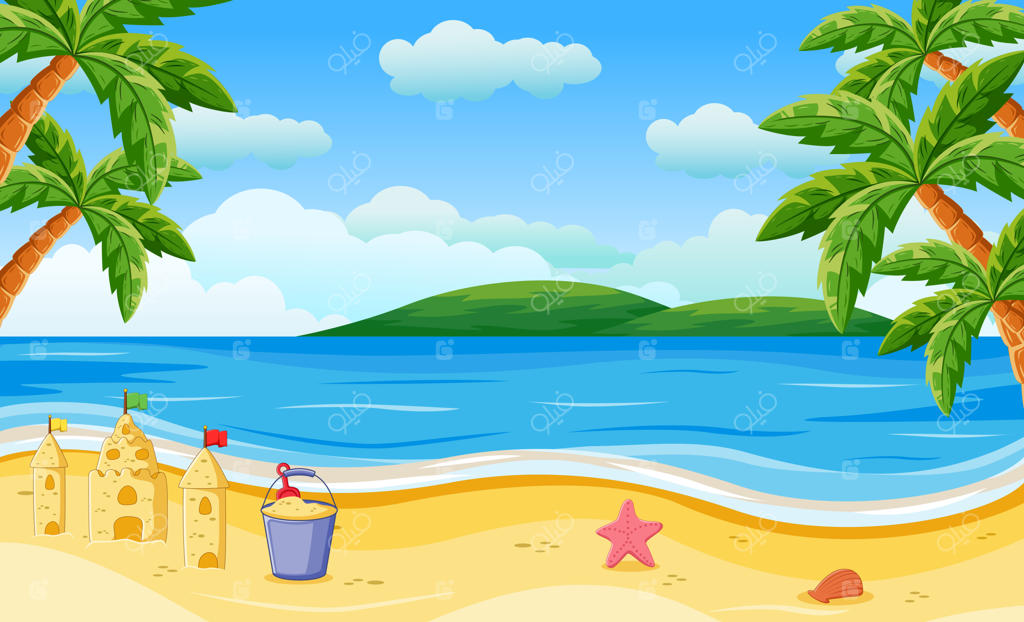 منظره ساحل استوایی خالی و آرام