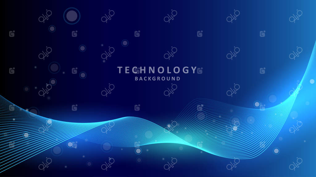 پس‌زمینه فناوری دیجیتال با امواج خطی