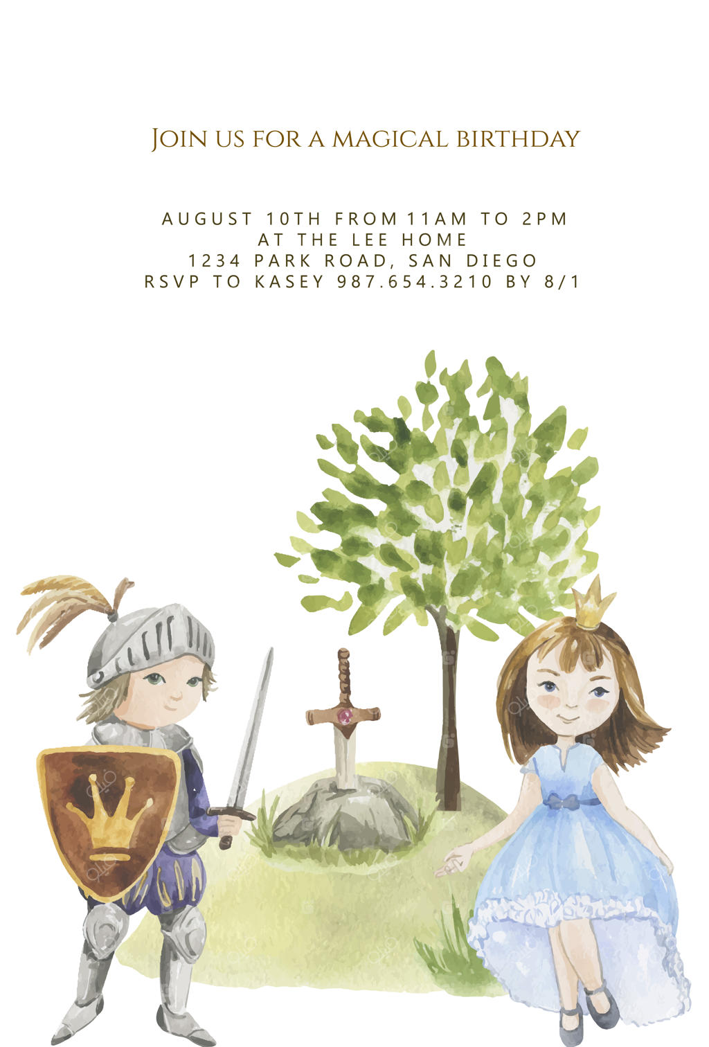 قالب دعوت‌نامه تولد پسرانه و دخترانه