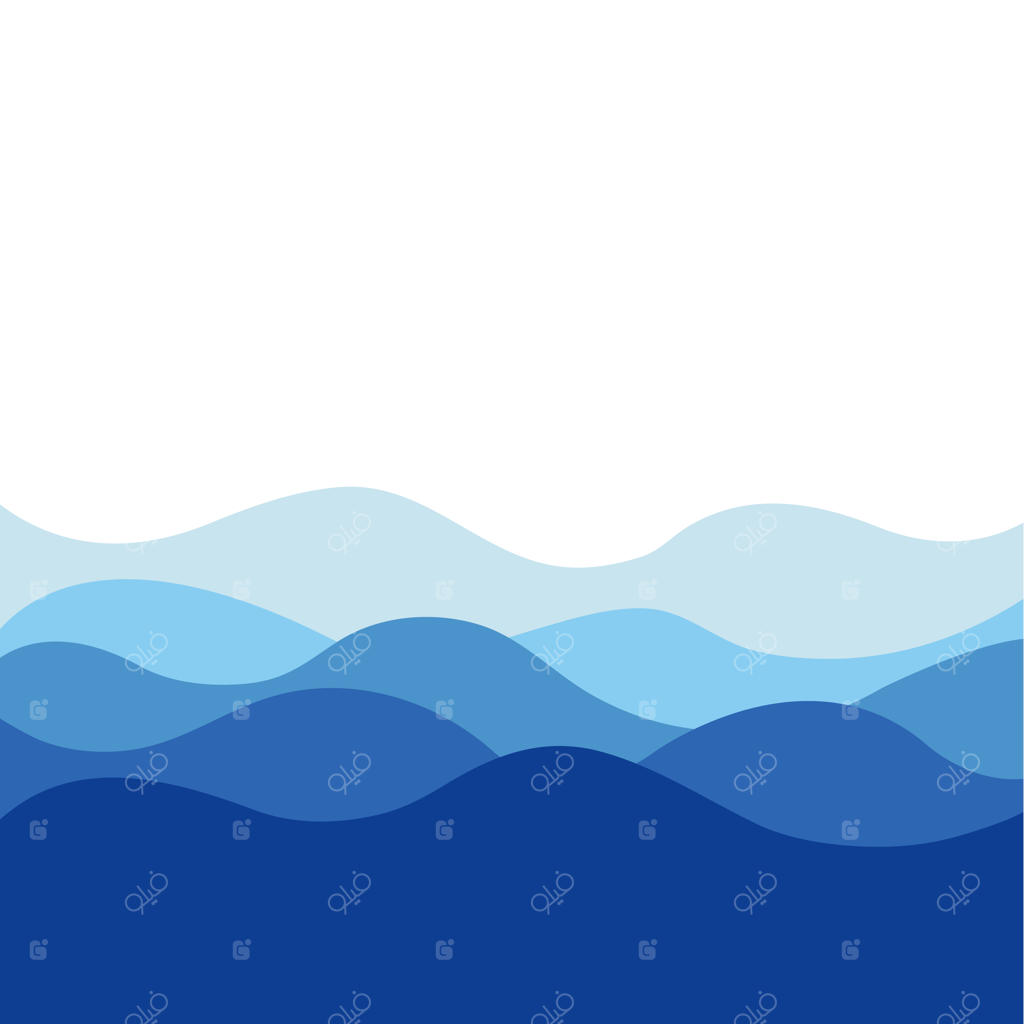 وکتور پس‌زمینه نقاشی دریای مواج